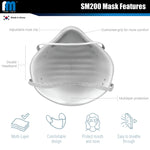 SM Series N95 Comparable Cup Respirator